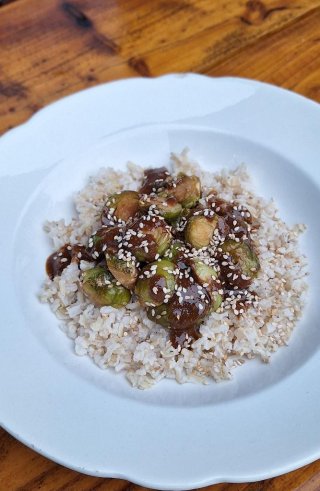 Asiatischer Rosenkohl