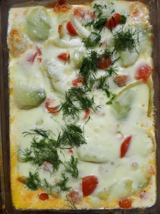 Fenchel-Tomaten-Gratin