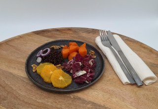 Radicchiosalat mit Süßkartoffeln