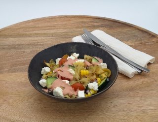 Sommerlicher Pastasalat