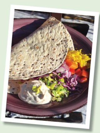 Tortilla mit Rührei