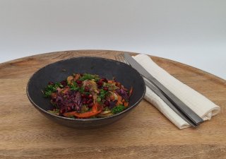 Winterlicher Salat mit Rosenkohl