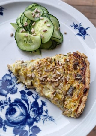 Zucchini-Lauch-Quiche