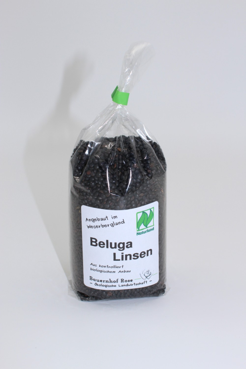 Beluga Linsen (Bauernhof Rose), schwarz