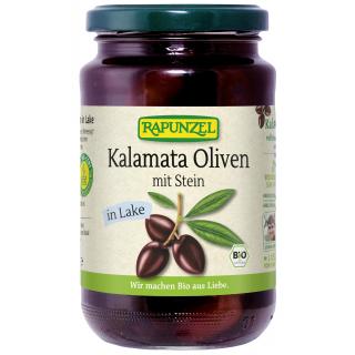 Oliven Kalamata violett, mit Stein in Lake
