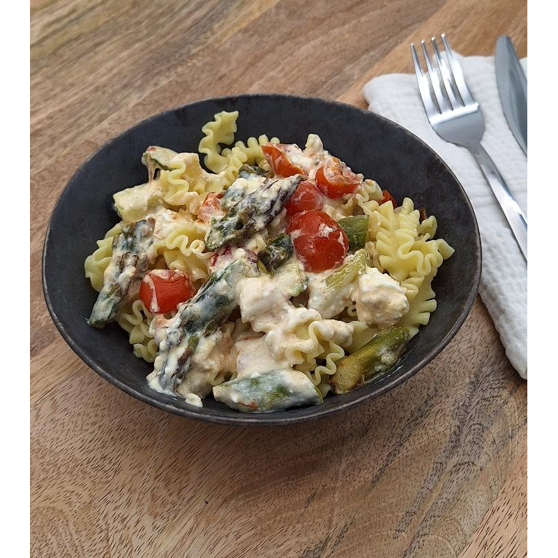 Feta-Spargel-Pasta