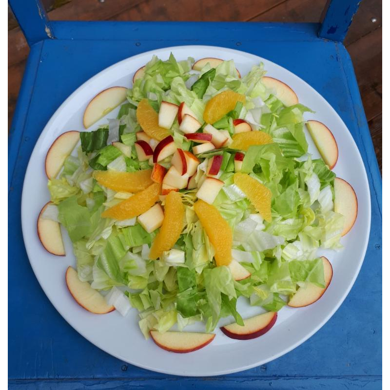 Zuckerhutsalat mit Orangenfilets